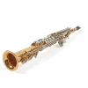 Karl Glaser Sopran Saxophon gerade Bauweise, Gold + verchromte K