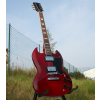 Edelmann E-Gitarre im SG Stil, Rot, Neuware