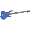 Santander 5-Saiter Metal Bass, E Bass Gitarre, blau mit Tasche +